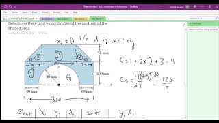 Statics  Centroids of Composite Shapes 3 [upl. by Akciret]