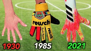 Testing Goalkeeper Gloves from 1930 to 2021  how much have they changed [upl. by Tija931]