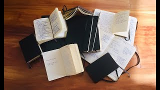 Almost 20 YEARS of Moleskine Notebooks [upl. by Yelknirb]