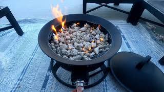 Beacon Leisure Gas Fire Bowl  Costco Gas Fire Bowl REVIEW [upl. by Orlene]