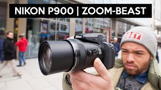 NIKON P900  a real world review about the ZOOMbeast in Frankfurt am Main [upl. by Winikka]