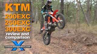 KTM 200EXC 250EXC 300EXC comparison and review︱Cross Training Enduro [upl. by Katherina]