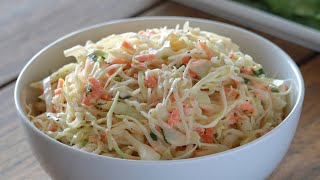 How to Make Coleslaw  Homemade Coleslaw Recipe [upl. by Nahamas565]