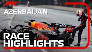 Race Highlights  2021 Azerbaijan Grand Prix [upl. by Haiacim831]