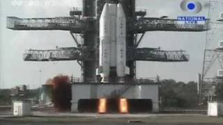 India satellite rocket explodes after takeoff [upl. by Ahsaya]