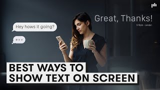 The Best Ways to Show Text Messages on Screen [upl. by Assirhc257]