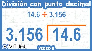 ➗ Cómo hacer una DIVISIÓN con PUNTO DECIMAL AFUERA Y ADENTRO [upl. by Homovec109]