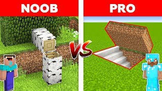 Minecraft NOOB vs PRO HIDDEN BASE in Minecraft [upl. by Elades]