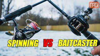 Spinning Rod Vs Baitcasting Setup Fishing Rod Basics [upl. by Niessuh]