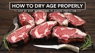 How to DRY AGE BEEF AT HOME Properly  45 Day Aged Bone in Ribeye [upl. by Sherris]