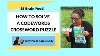 How to Solve a Codewords Crossword Puzzle From Penny Press [upl. by Ellenod864]