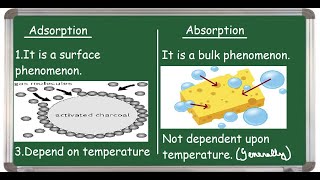 Adsorption Vs Absorption Differences [upl. by Essilrahc]