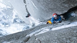 Ueli Steck in Les Drus quotNorth Couloir Directquot VI Al 6 M8 [upl. by Nyahs556]