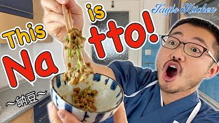 How to prepareeat Natto fermented soy beans Vegan 〜納豆〜  easy Japanese home cooking recipe [upl. by Welcy]