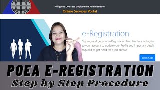 POEA EREGISTRATION GUIDE 2021 How To Register In POEAs Online Service Portal VERSION 2 [upl. by Raskind84]