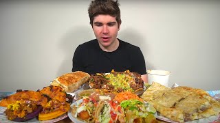 AUTHENTIC MEXICAN FOOD MUKBANG • Birria Tacos Nachos Burritos Quesadilla Elote Taquitos [upl. by Yllus854]