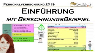 Einführung in die Personalverrechnung mit Berechnungsbeispiel [upl. by Aserehs617]