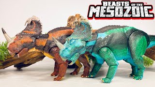 Beasts of the Mesozoic Ceratopsians Kickstarter Monoclonius amp Juvenile Centrosaurus Review [upl. by Linad]