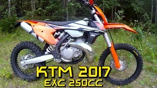 KTM EXC 250 2017 Test ride [upl. by Yesnyl]