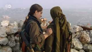 Syria Kurdish women soldiers against jihadists  Global 3000 [upl. by Hurless]