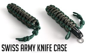 How to Make A Paracord Swiss Army Knife Case Tutorial [upl. by Divadnahtanoj13]