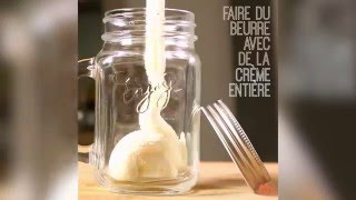 Faire du beurre avec de la crème [upl. by Annaili]