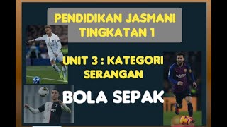 BOLA SEPAK  Unit 3 Kategori Serangan  Pendidikan Jasmani Tingkatan 1 [upl. by Sidnac77]