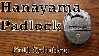 How to Solve the Hanayama Padlock Puzzle [upl. by Atinuaj]