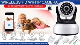 How to Setup Wireless WiFi IP Security Camera I 720p Night Vision [upl. by Dewitt61]