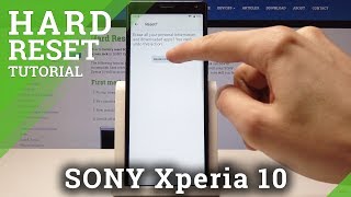 Sony Xperia 10 Hard Reset  Wipe Data  Restore Defaults [upl. by Nnylimaj]