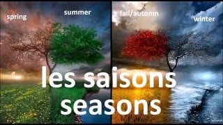 les saisons  seasons en anglais [upl. by Ahsiekim164]