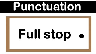 FULL STOP  How to use punctuation correctly [upl. by Tenay]