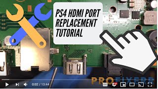 PS4 HDMI Port Replacement Tutorial  Detailed Instructions [upl. by Ntsyrk]