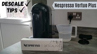 How to Descale Nespresso Vertuo Plus Machine  Descaling Tips and Instructions Video  Krups [upl. by Nylle502]