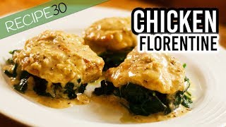 Chicken Florentine with a Parmesan Cream Sauce [upl. by Hobart676]