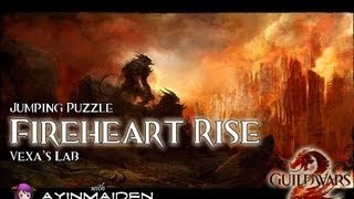 Guild Wars 2  Vexas Lab MiniDungeon Jumping Puzzle Achievement in Fireheart Rise [upl. by Teeniv]