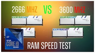 2666MHz vs 3600MHz RAM Test  Intel i9 10900k  1080p 1440p amp 4K [upl. by Yeliab]