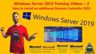 How to Install an Additional Domain Controller Windows Server 2019 Video  3 Server 2019 Training [upl. by Leodora]