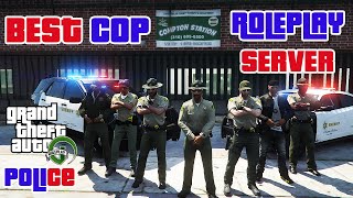 FREE BEST COP ROLEPLAY SERVER TO BE POLICE OFFICER GTA5 POLICE ROLEPLAY TOP RP SERVERS RAGEMP [upl. by Kronfeld]