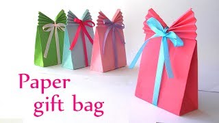 DIY crafts Paper GIFT BAG Easy  Innova Crafts [upl. by Pantin]