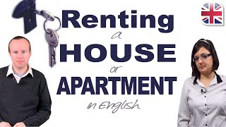 Renting a House or Apartment in English  Vocabulary and Conversation [upl. by Felise]