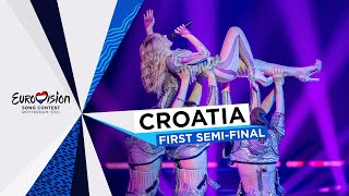 Albina  TickTock  LIVE  Croatia 🇭🇷  First SemiFinal  Eurovision 2021 [upl. by Elon]