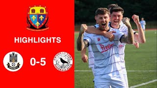 Caerleon 05 Cwmbrân Town  Gwent FA Senior cup  Quarter final highlights [upl. by Lynett]