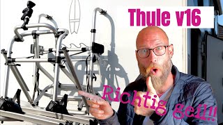 Fahrradträger Wohnmobil  Thule V16 mit Liftfunktion [upl. by Yelahc773]