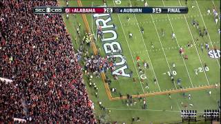 2013 Iron Bowl ending HIGH DEFINITION Auburn beats Alabama [upl. by Leahcimnoj]