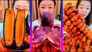 ASMR Weird Seafoods Mukbang  Extreme Spicy Octopus Challenge🐙 Eating Spicy Seafoods Compilation [upl. by Tugman]