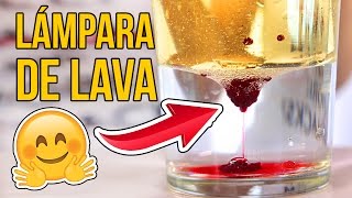 Cómo hacer una LÁMPARA DE LAVA Experimentos Caseros [upl. by Yltnerb]