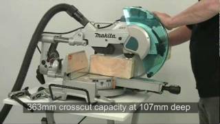 Makita How it Works DXT Mitre Saws LS1216L [upl. by Lindsy]