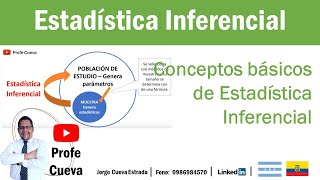 Estadística Inferencial Conceptos Básicos Profe Cueva [upl. by Eelsha]