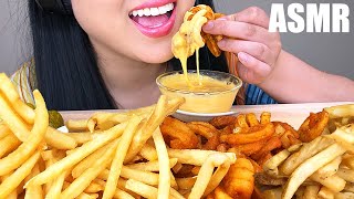 ASMR MOST POPULAR FAST FOOD FRIES  CHEESE SAUCE No Talking  ASMR Phan [upl. by Moskow]